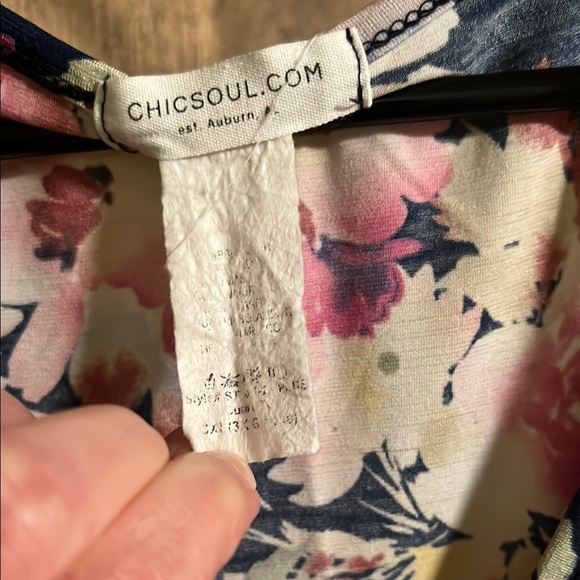 Chic Soul Floral Sleeveless Top - Picture 2 of 3